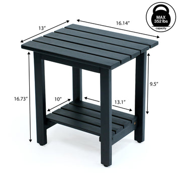 Kellie 16.1" Cottage Classic Slatted Solid Acacia Wood Indoor/Outdoor Shower Bench with Shelf
